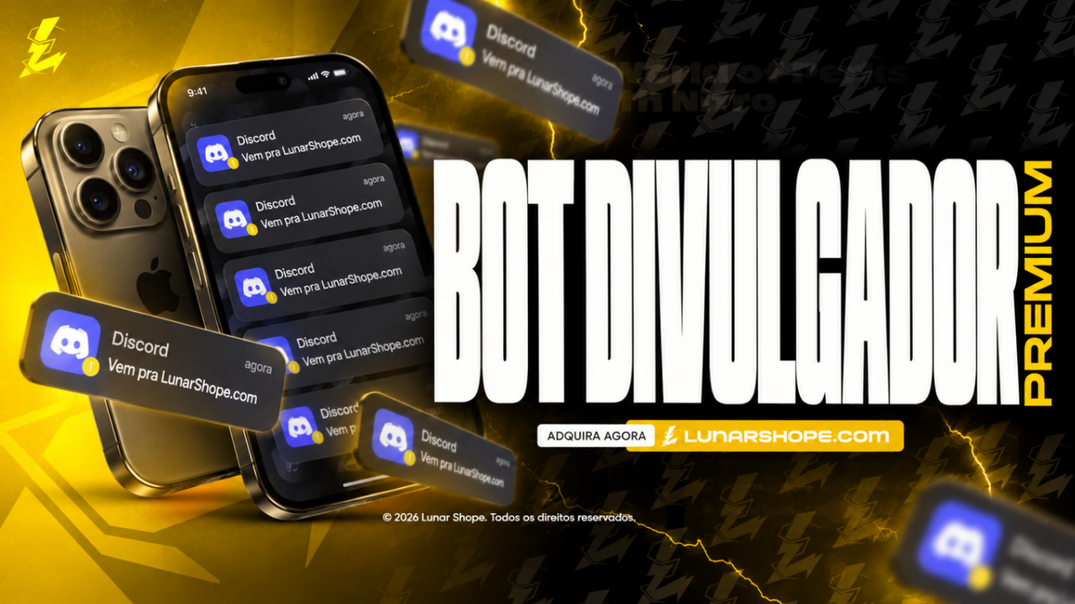BOT DE DIGULGACAO/ENGAJAMENTO PREMIUM