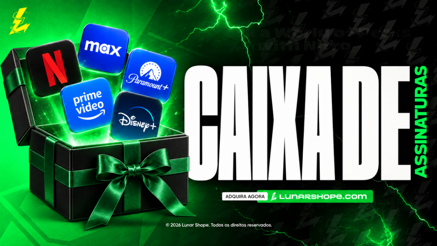 CAIXA ASSINATURAS 100% DE GANHO