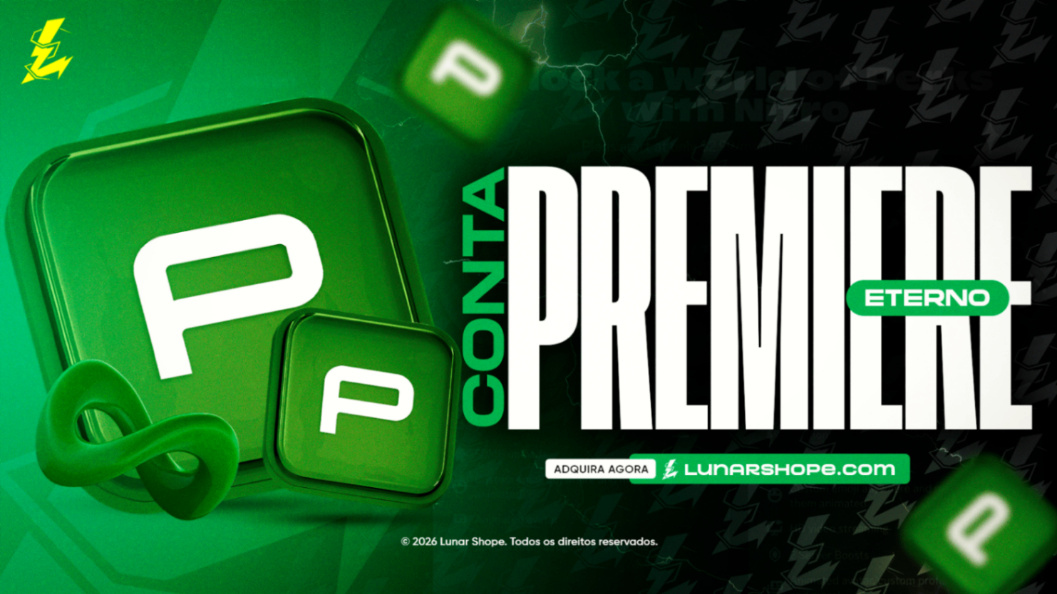 CONTA PREMIERE ETERNO + SPORT TV + UFC | M0D