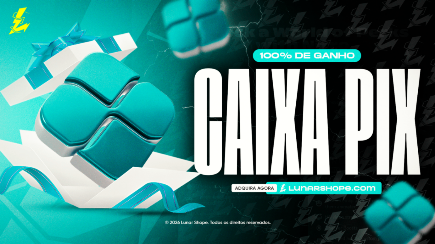 CAIXA PIX R$0,99 até R$500,00 100% DE GANHO