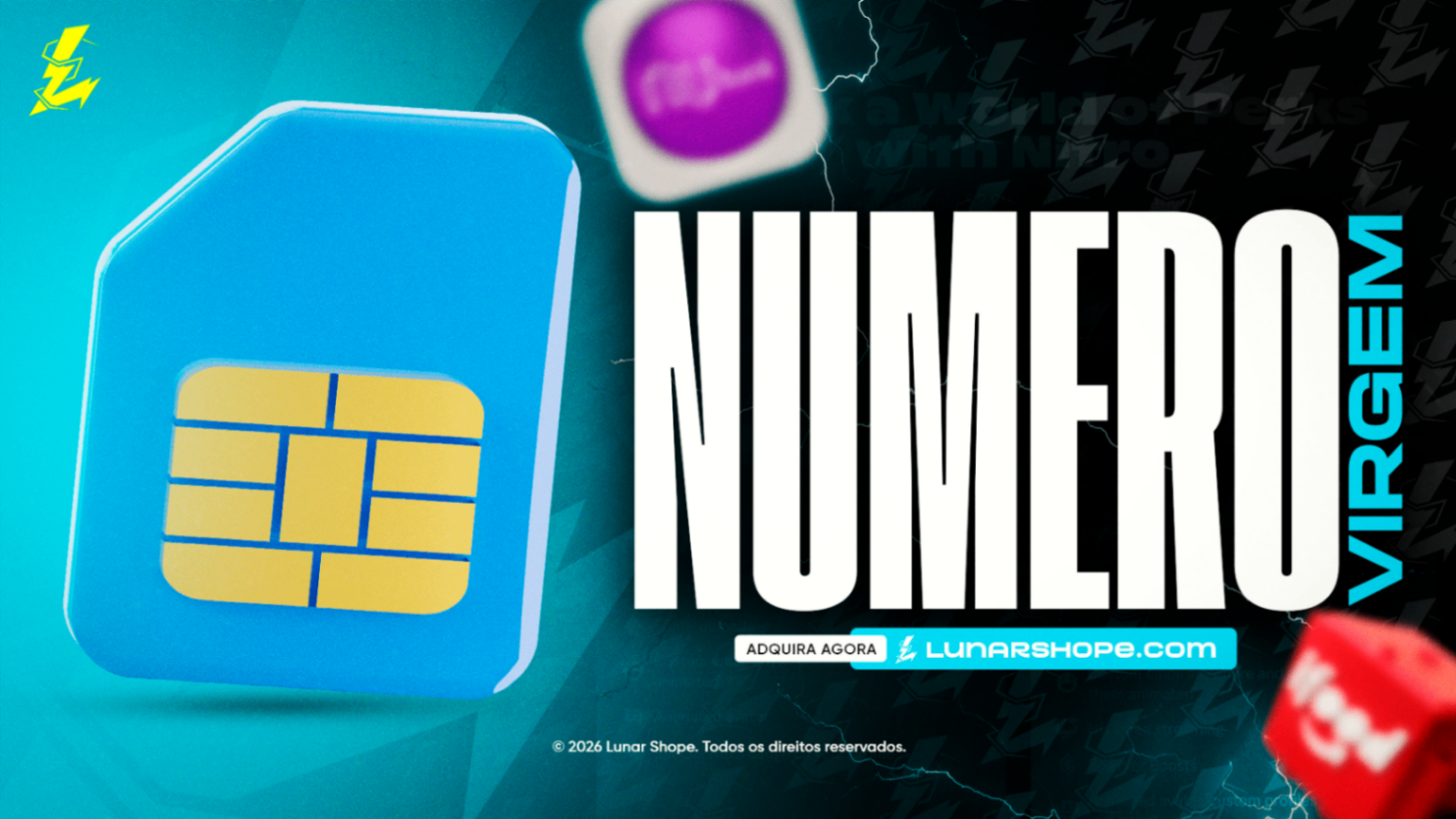NUMERO VIRGEM ( Whatsapp, Bancos, Sites Etc..